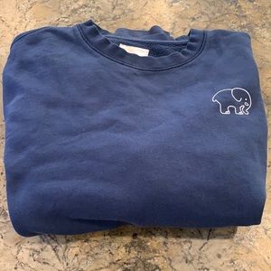 Ivory Ella Navy Crewneck